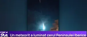 <span style='background-color: #2c4082; color: #fff; ' class='highlight text-uppercase'>VIDEO</span> Fenomen spectaculos vizibil din Spania și Portugalia. Un meteorit a luminat cerul peninsulei Iberice