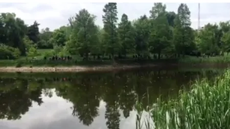 Protest pentru salvarea lacului din Parcul Circului din București