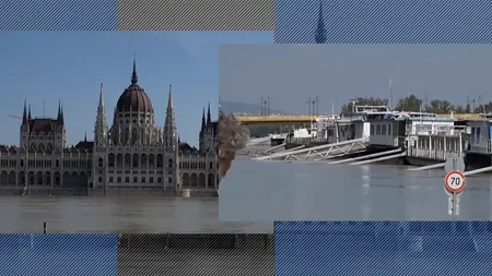 Dunărea, pe treptele Parlamentului din Budapesta. VIITURA este așteptată în România săptămâna viitoare