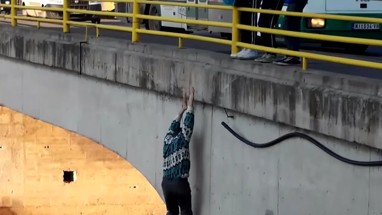 Videoclipul care ne redă încrederea în umanitate. Un grup de prieteni își riscă viața pentru a salva un câine dintr-un râu