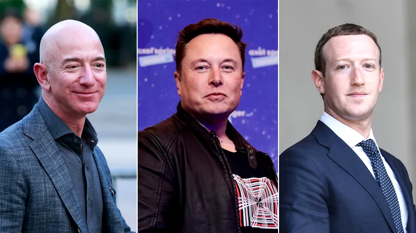 Primul „trilionar” din lume. Cine va fi: Jeff Bezos, Elon Musk sau Mark Zuckerberg?!