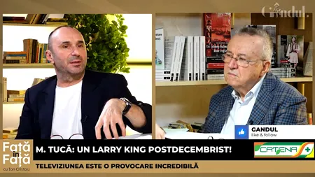 VIDEO | Marius Tucă: „Cei mai buni oameni care fac televiziune au făcut și presa scrisă”