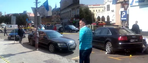 O BOMBĂ A EXPLODAT sub o mașină de lux la Oradea