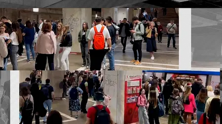 Cozi interminabile la METROU, marți dimineața. Problemele tehnice i-au făcut pe călători să aștepte trei-patru garnituri