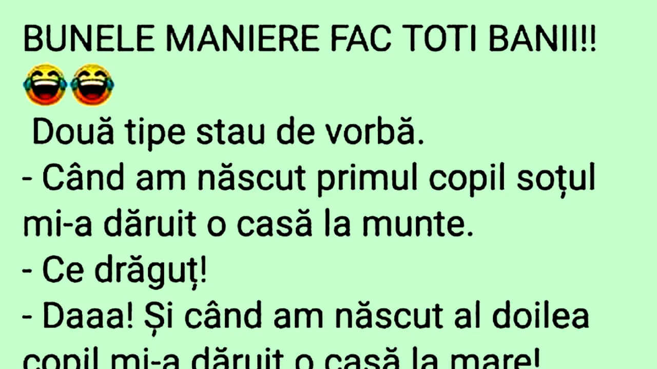 BANCUL ZILEI | Bunele maniere fac toți banii