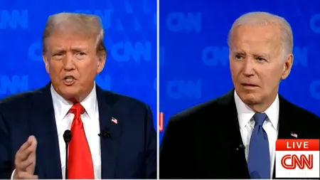 Donald Trump și Joe Biden, discuție aprinsă despre legea ce interzice AVORTUL: Este groaznic ce ai făcut / Cred în excepții