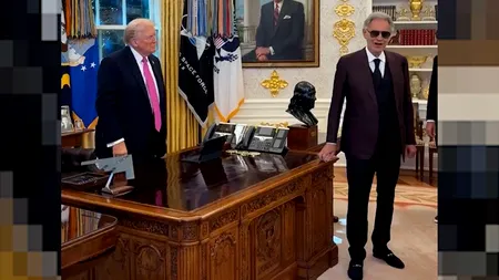 Concert pentru Donald Trump în Biroul Oval. Muzica lui Andrea Bocelli a răsunat la Casa Albă