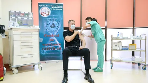 KIaus Iohannis s-a vaccinat cu a treia doză anti-COVID