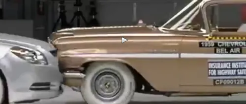 Chevrolet din 1959 VS Chevrolet din 2009. Crash test cu două mașini despărțite de 40 de ani - VIDEO