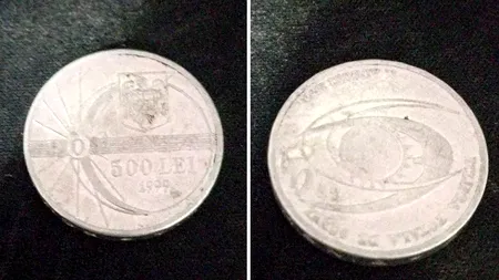 Ireal cu câți bani se vinde acum o monedă de 500 de lei cu Eclipsa din 1999