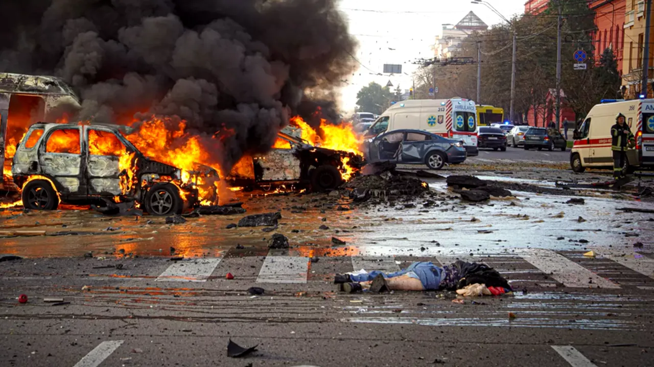 Rușii au bombardat Ucraina cu câteva ore înainte de Revelion. Kievul, sub teroarea rachetelor trimise de Putin!