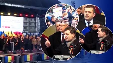 Nicușor Dan și Radu Miruță, discursuri pe fond de huiduieli și vuvuzele la Iași. Ce le-au transmis cei doi oficiali protestatarilor