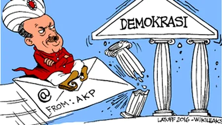 Wikileaks publică 300.000 de e-mailuri ale membrilor partidului lui Erdogan