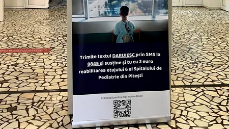 Asociația Medici pentru România anunță demararea lucrărilor de renovare ale etajului 6 din cadrul Spitalului de Pediatrie din Pitești