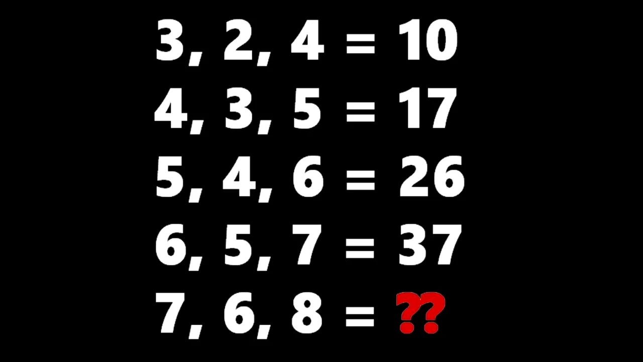 Test IQ exclusiv pentru genii | Rezolvați ecuația dificilă din imagine!