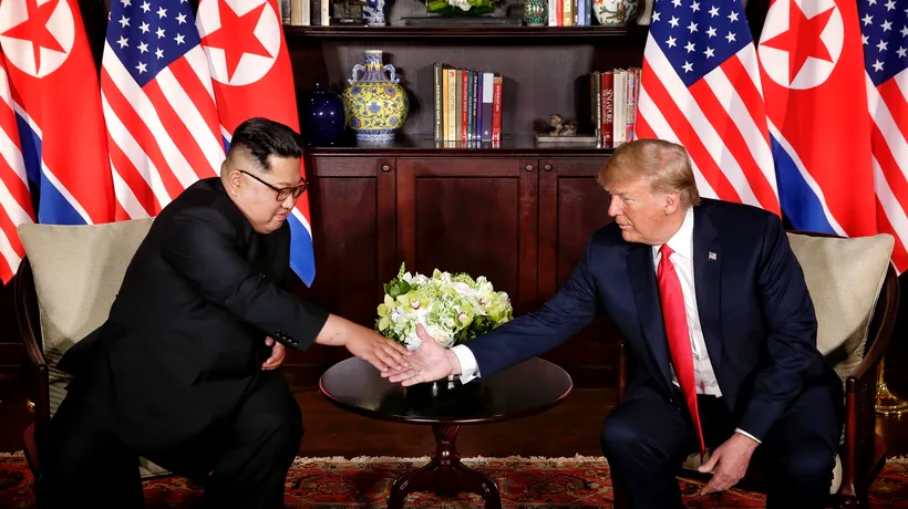 Donald Trump și Kim Jong-un s-au întâlnit în Singapore