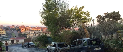 Mai multe mașini cu numere de înmatriculare românești au fost incendiate la periferia de est a Romei. Cred că este un episod de rasism evident
