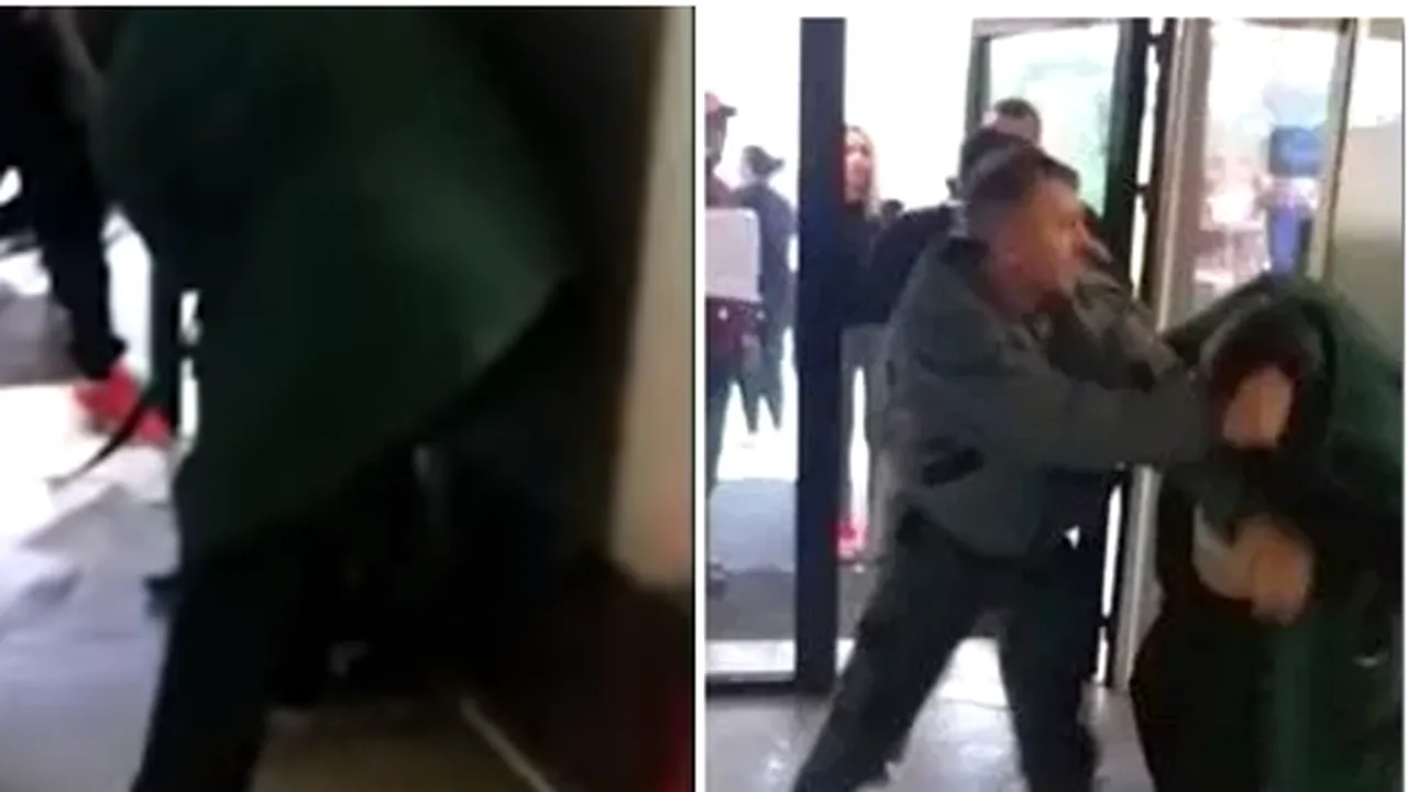 Bătaie la un spital din Timișoara între un paznic și o infirmieră. Motivul încăierării- VIDEO 