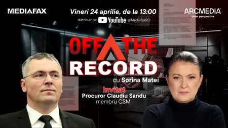 OFF The Record. Invitat: Procuror Claudiu Sandu, membru CSM