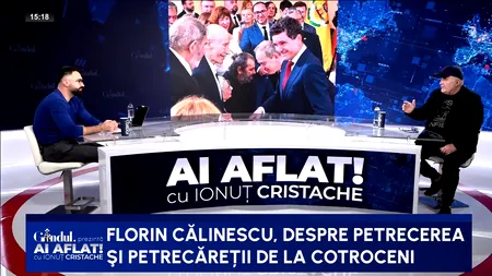 Florin Călinescu: „M-am uitat la pozele de la Cotroceni și nu recunosc pe nimeni. Zici că sunt echipa de la scara blocului”