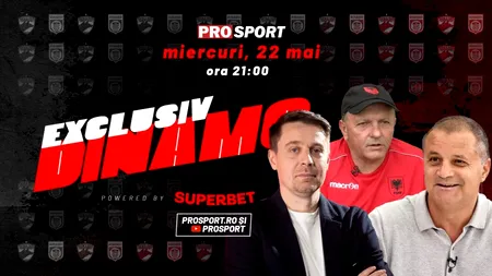 EXCLUSIV DINAMO, miercuri, de la ora 21. Costel Orac și Sulejman Demollari sunt invitații lui Cătălin Mureșanu