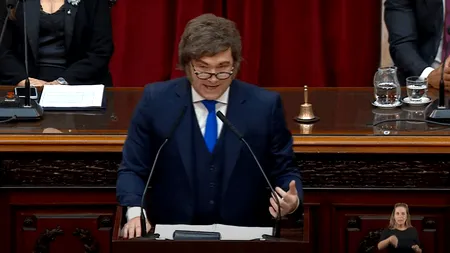 Javier Milei, replică memorabilă la adresa opoziției din Argentina, în timpul discursului său din Congres: „Nu puteți aplauda pentru că vă scapă mâinile în buzunarele altora”