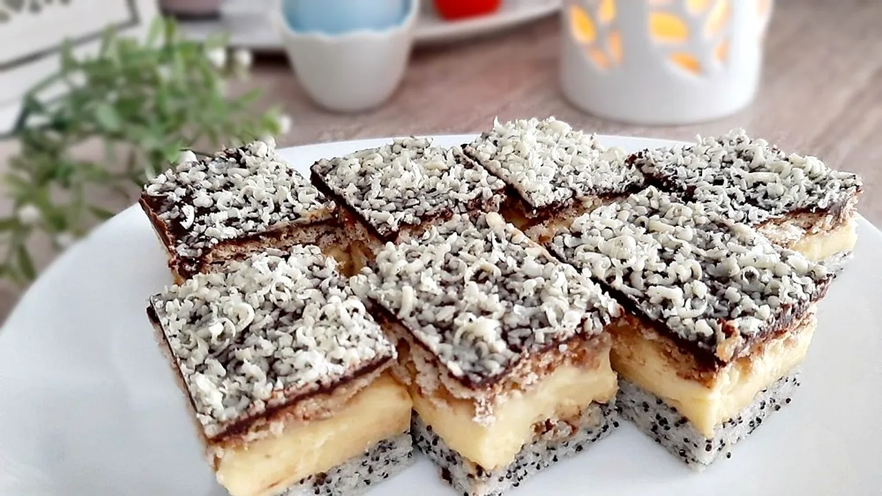 Rețetă prăjitură Tosca cu nucă de cocos. Desertul rapid, ideal pentru orice ocazie