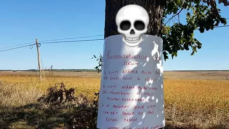 Blestemele pe copaci, noua metodă de revoltă față de autorități pentru starea dezastruoasă a drumurilor: „Să aveți atâtea bube dulci, câte gropi sunt în asfalt