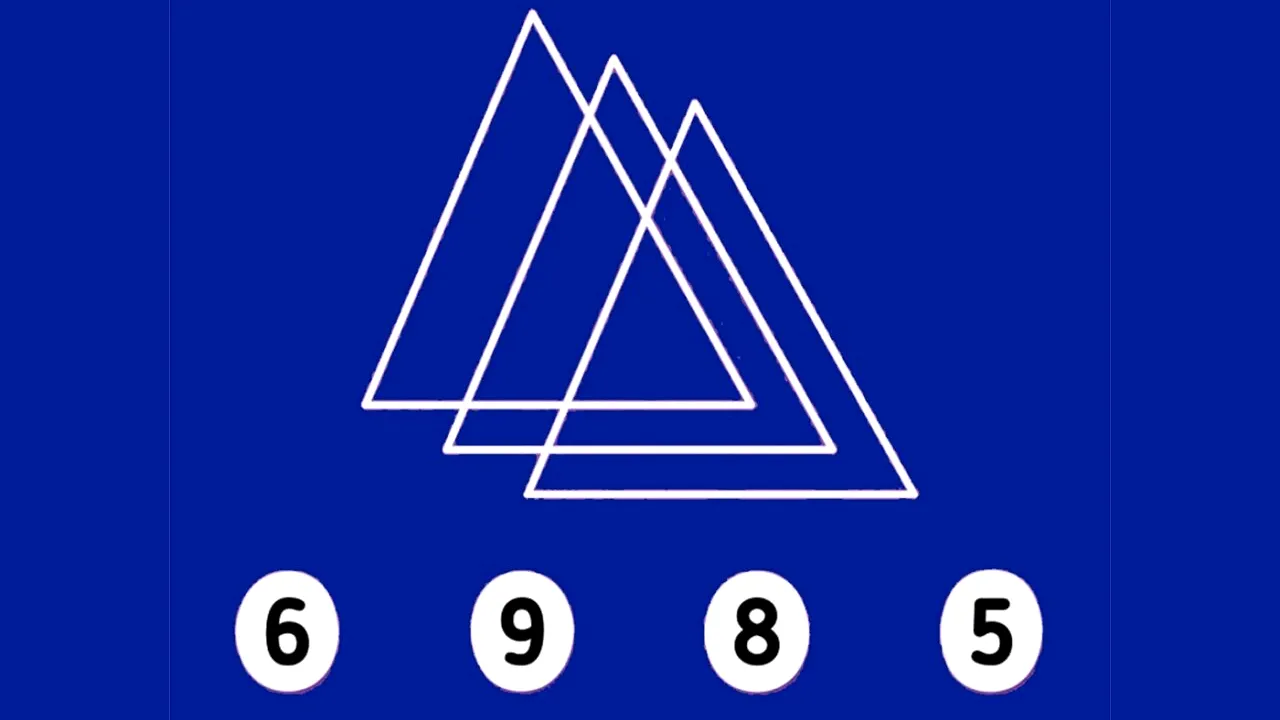 TEST de inteligență | Câte triunghiuri sunt în această imagine: 6, 9, 8 sau 5?