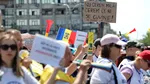 Profesorii și studenții protestează în fața Guvernului împotriva Legii Bolojan din Educație