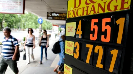Cursul BNR a urcat la 4,5331 lei/euro, cel mai ridicat nivel din ultimele șase săptămâni