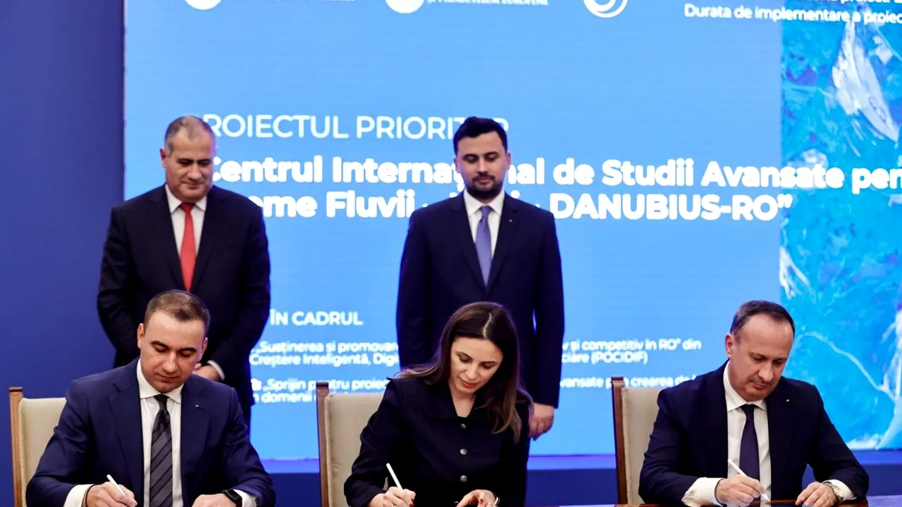 Adrian Câciu, la semnarea proiectului DANUBIUS-RO: 
