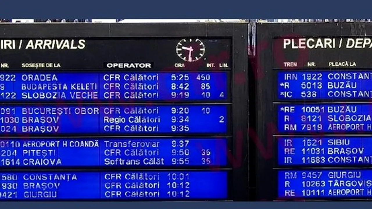 Întârzieri MAJORE pentru două trenuri de călători din cauza defectării unui tren de marfă / Incidentul a avut loc între stațiile Merișor și Crivadia