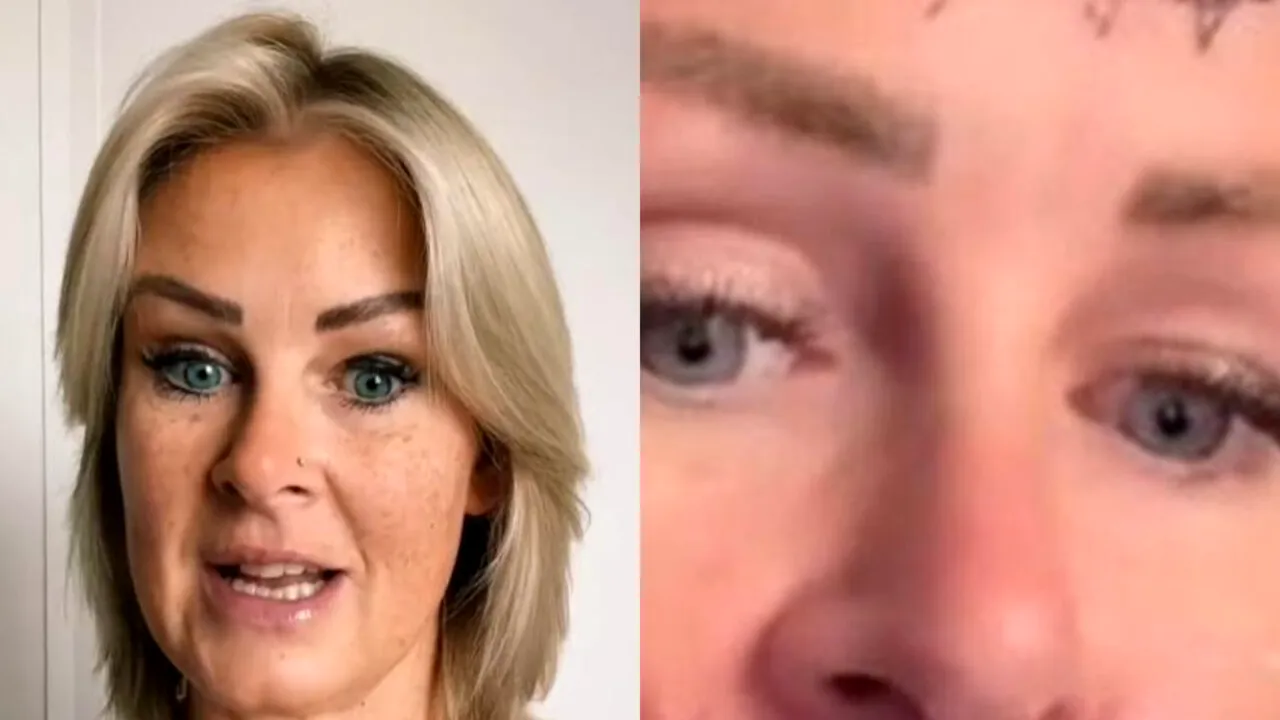 Ce a pățit o femeie după ce s-a machiat pentru HALLOWEEN. Șocul a venit la scurt timp!