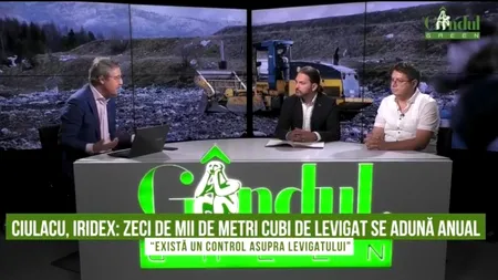 Gândul Green. Cristian Ciulacu: ”Din acest moment, Bucureștiul mai are timp de depozitare de doi ani”/ Flavius Baciu: ”30 de ani durează monitorizarea după închiderea gropii de gunoi”/ Lazăr Cristian: ”Dacă s-ar face o colectare selectivă, există până la 30% de deseuri reciclabile”