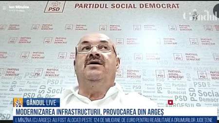 Gândul Live. Ion Mînzînă, candidat la președinția CJ Argeș: 