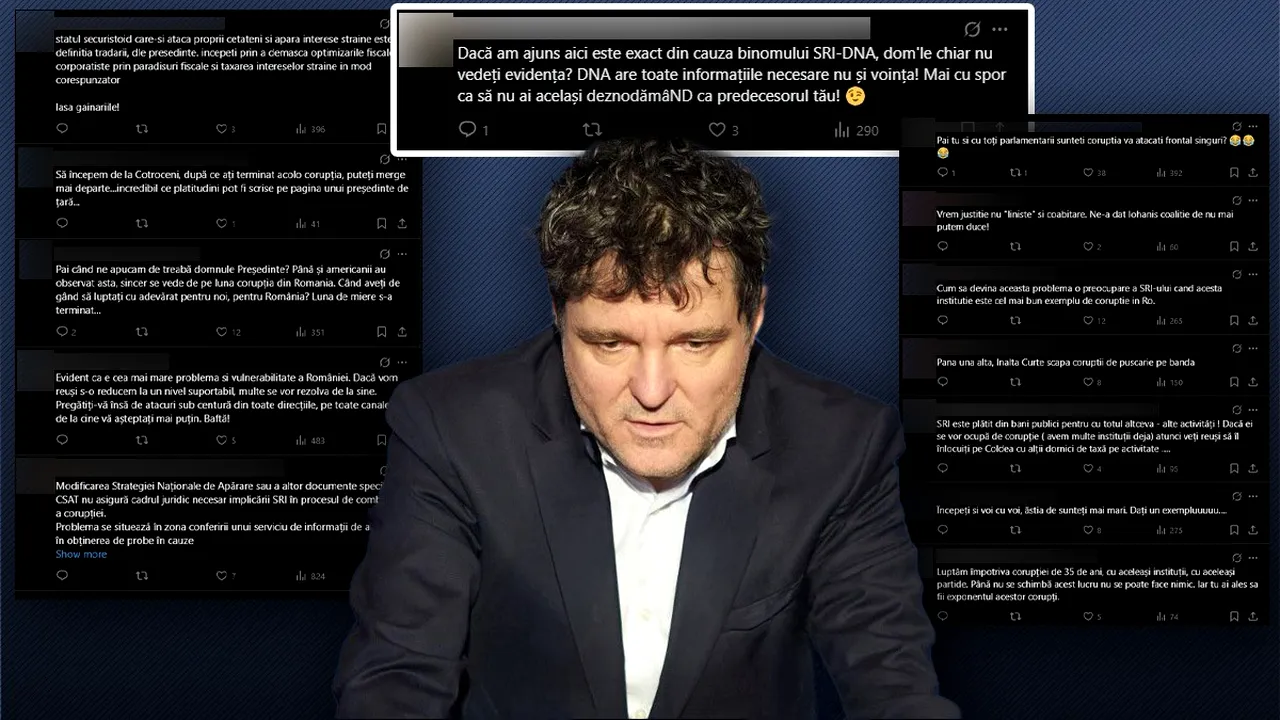 Val de comentarii negative la postarea lui Nicușor Dan. Românii, revoltați de propunerea președintelui ca SRI să intervină în combaterea corupției
