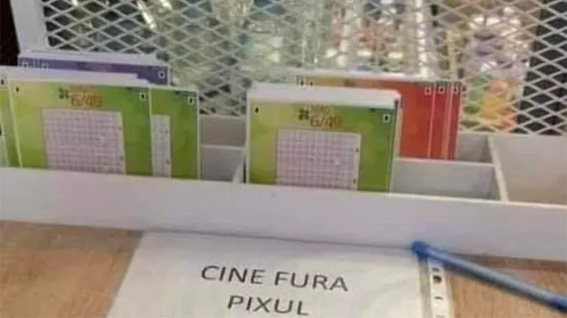Anunț ilar într-o agenție LOTO din România: „Cine fură pixul...”