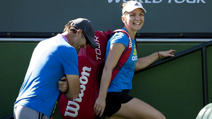 Simona Halep, antrenor celebru pe durata turneului de la Indian Wells