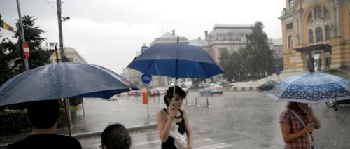 PROGNOZA METEO ANM. COD GALBEN de ploi și vânt în București și 28 de județe