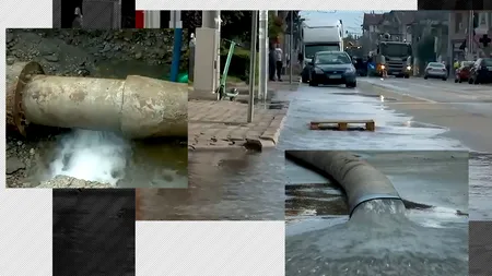 Avarie majoră la rețeaua de apă în Târgu Jiu. O treime din oraș a rămas 