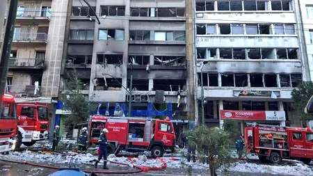 Cel puțin o persoană a fost rănită după o explozie produsă la Atena. Mai multe clădiri au fost grav avariate