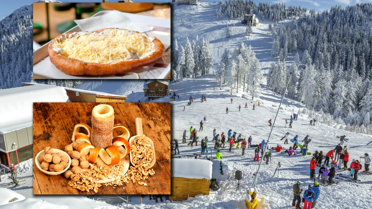 Cât plătesc turiștii pentru un langoș sau un kurtos kalacs în Poiana Brașov. Stau la coadă zeci de minute pentru a cumpăra produsele