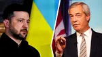 Zelenski critică partidul lui Nigel Farage pentru că nu arborează steagul ucrainean pe clădirile consiliilor locale din Marea Britanie