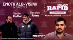 Geraldo Alves și Vasile Maftei, la „EXCLUSIV RAPID”, în direct pe YouTube ProSport