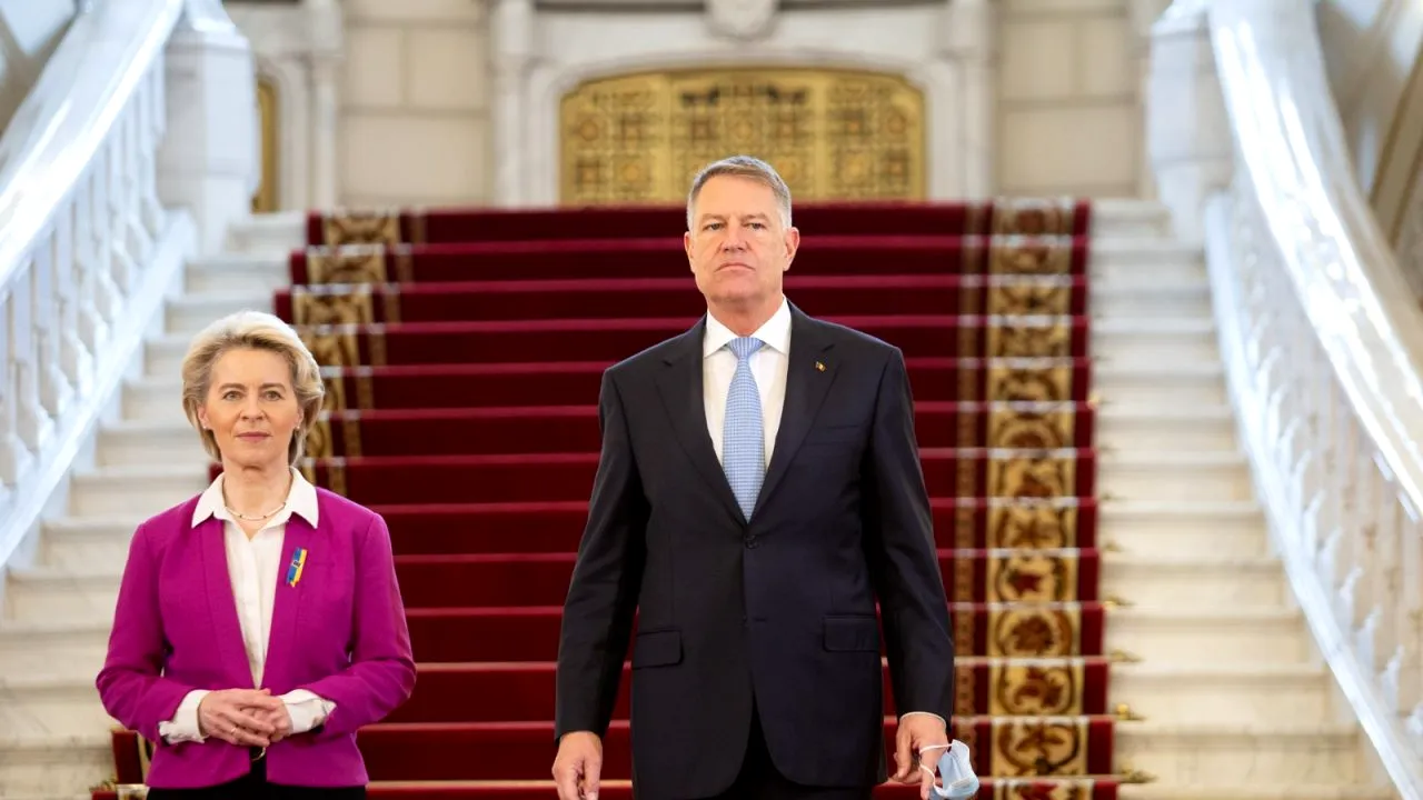 FOTO | Ursula von der Leyen, primită de Klaus Iohannis la Cotroceni. Întâlnirea, în contextul războiului din Ucraina