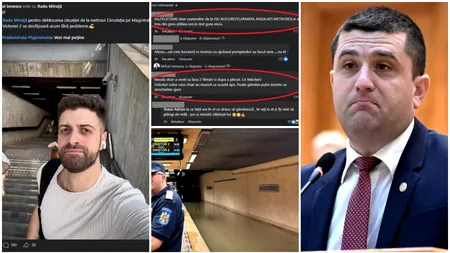 Postare scandaloasă a unui consilier local USR. Nu pompierii, nu angajații Metrorex, nu cei de la MApN ar fi deblocat situația metroului inundat, ci Radu Miruță