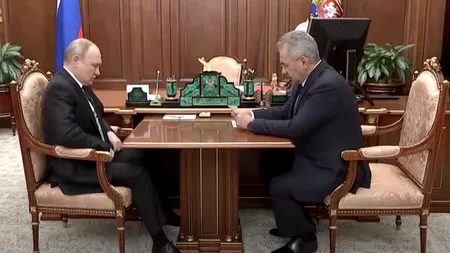Șoigu, către Putin: Dragă Vladimir Vladimirovici, forțele noastre au eliberat Mariupol!