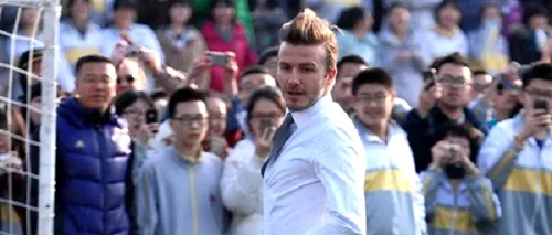 David Beckham dă lecții de stil chiar și pe terenul de fotbal