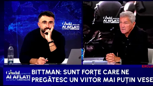 De ce ies Generalii la televizor pe timp de pace? Dan Bittman: „Lucrurile sunt mult mai grave decât ni le putem închipui”